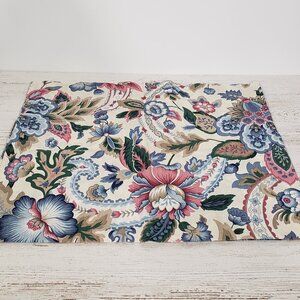 Thomasville  Floral Curtain Valance  pinehurst jacobean design  17" X 86"